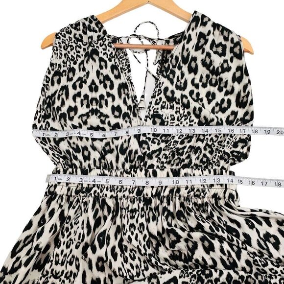 NWT America and Beyond animal print sheer maxi dress size large - Picture 6 of 9
